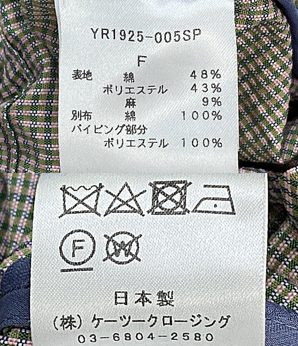 yori コート チェック グリーン YR1925-005SP メンズ SIZE F ヨリ