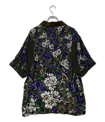 sacai 半袖シャツ フラワー ニットドッキング 23SS 23-03097M レディース SIZE 1 サカイ