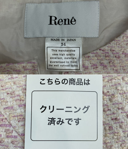 Rene ルネ ツイードノースリーブワンピース レディース SIZE 34