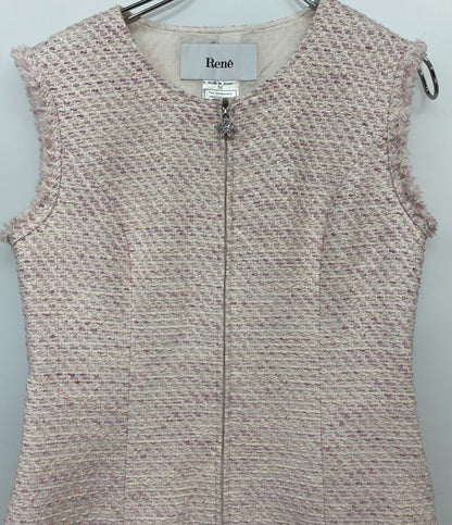 Rene ルネ ツイードノースリーブワンピース レディース SIZE 34
