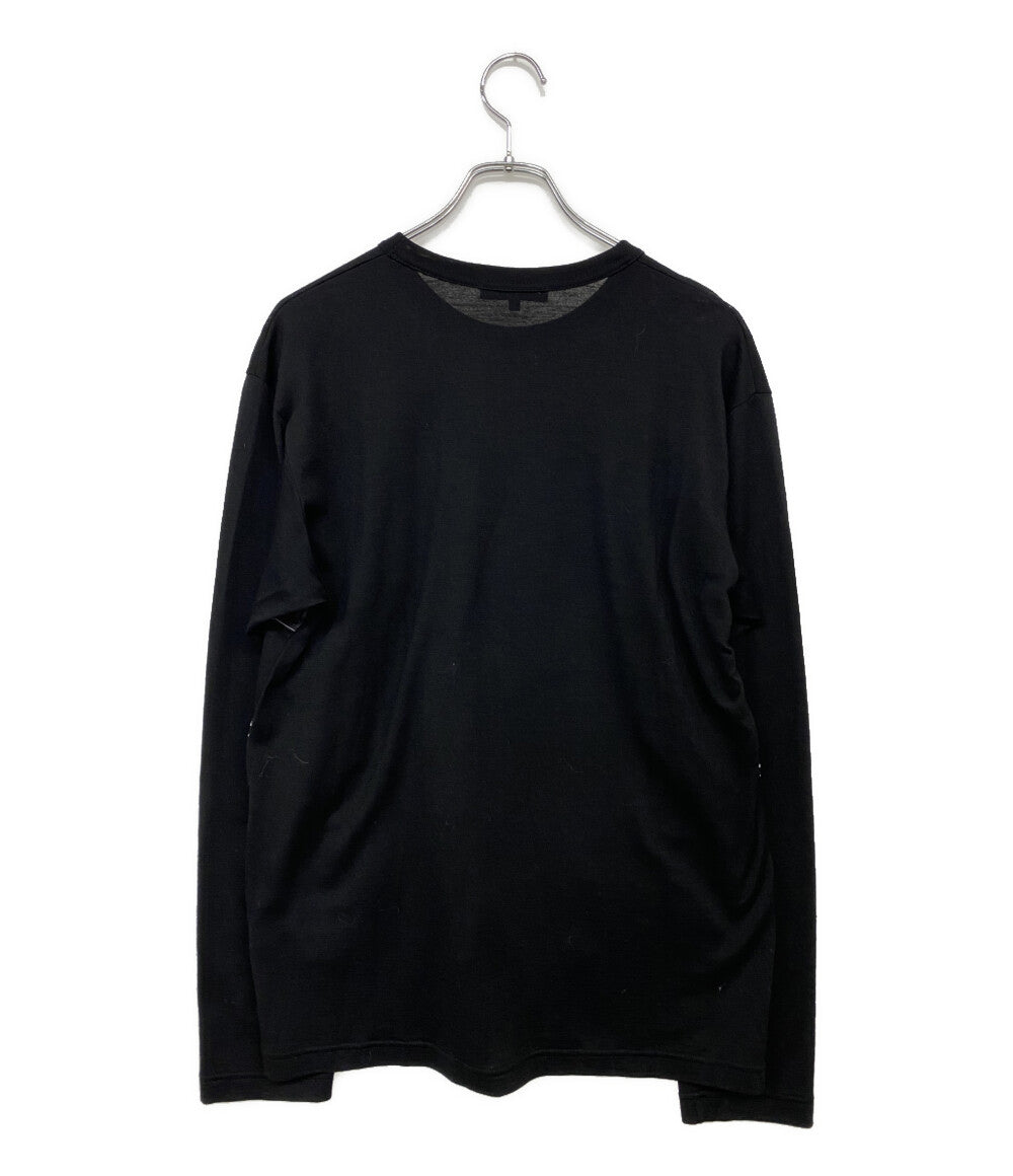 COMME des GARCONS ドットボーダーニット ブラック HP-T019 メンズ