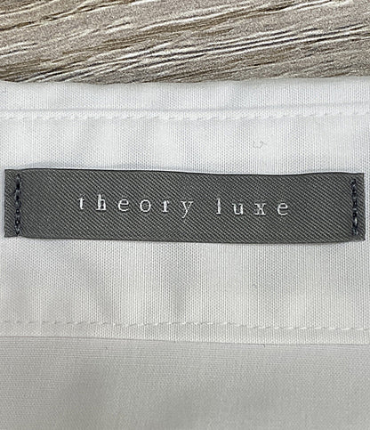 美品 theory luxe 長袖シャツ ホワイト 袖リボン 03-5108209-000-038 レディース SIZE 038 セオリーリュクス