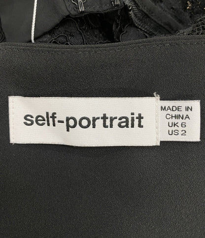 self-portrait ノースリーブワンピース 21SS レディース SIZE UK6 セルフ ポートレイト