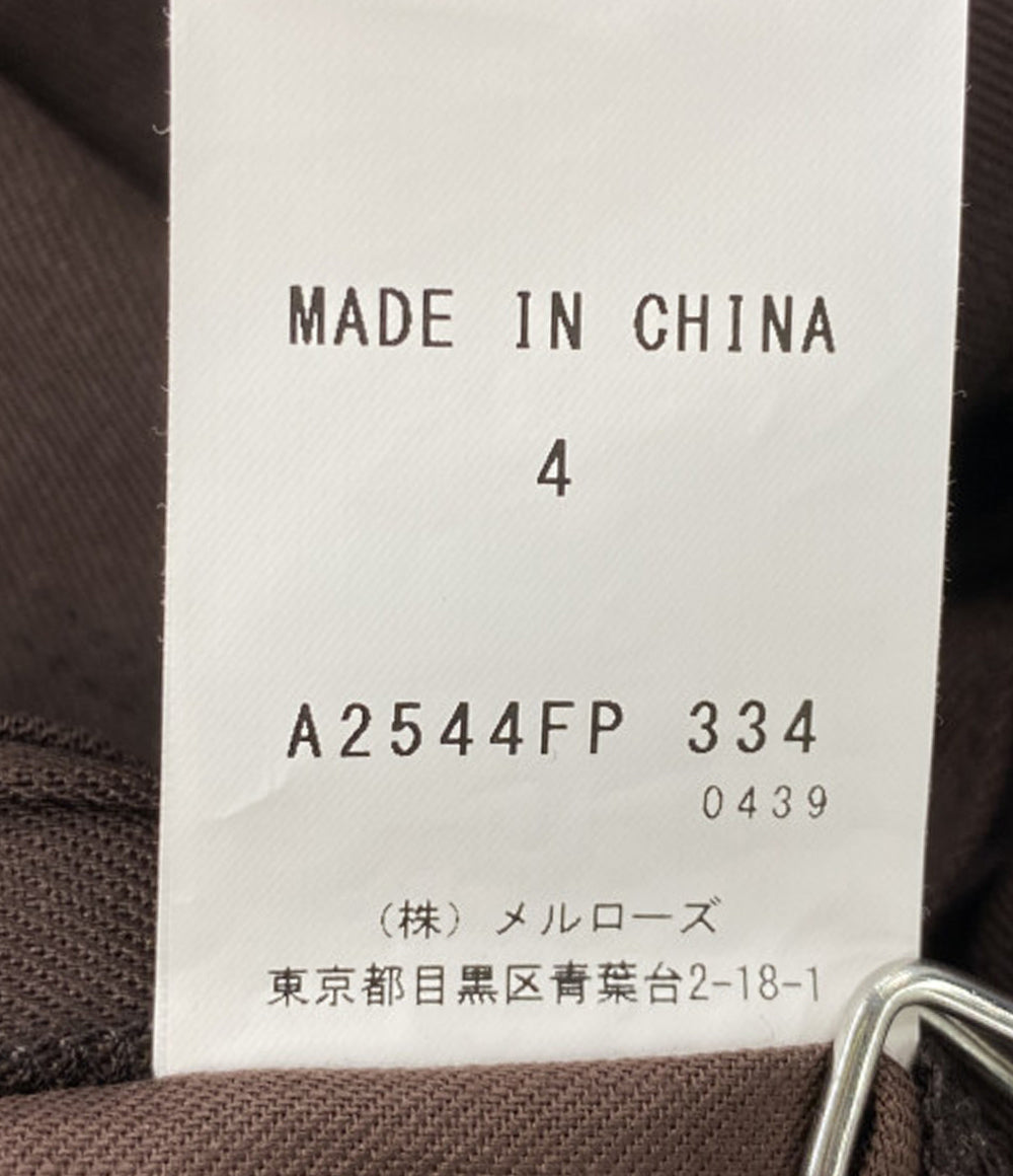 CURRENTAGE カレンテージ タックパンツ Wide Tousere A2544FP レディース SIZE 4