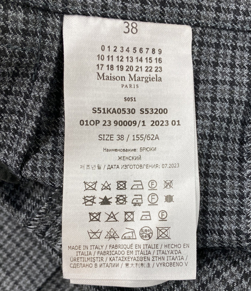 MARTIN MARGIELA パンツ グレンチェック レディース SIZE 38 マルタンマルジェラ
