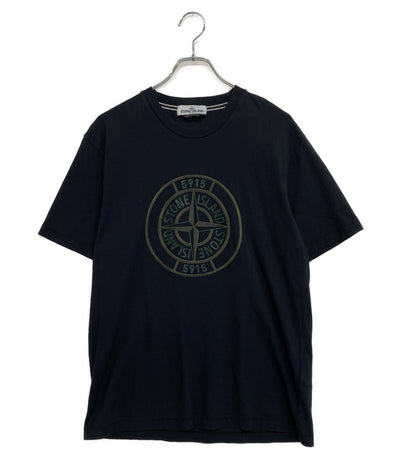 STONE ISLAND 半袖Ｔシャツ コンパスロゴ プリントTシャツ メンズ SIZE L ストーンアイランド