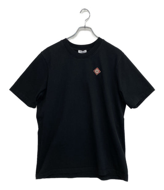 Casablanca カサブランカ 半袖Ｔシャツ ロゴワッペン ブラック MS25-JTS-001-14 メンズ SIZE L