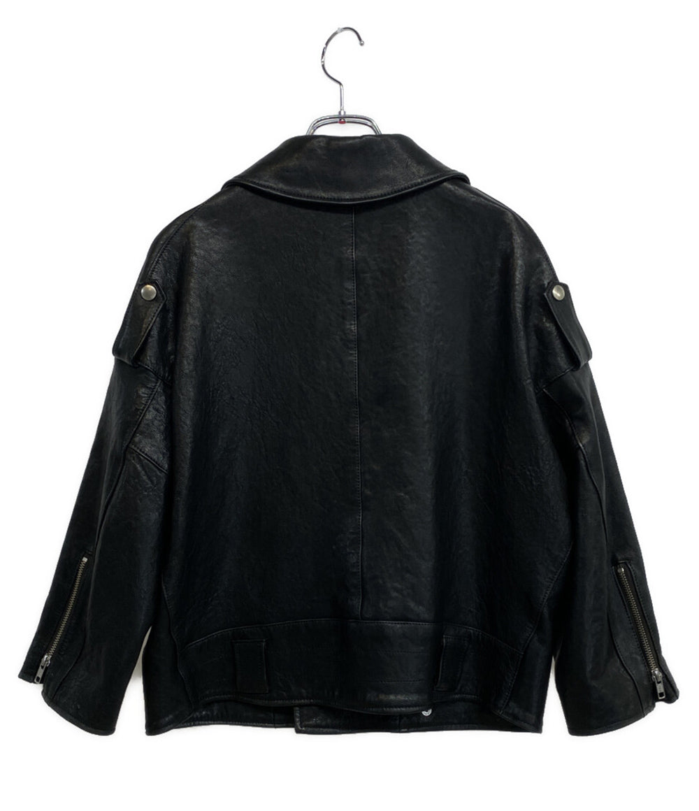 ユナイテッドアローズ　シングルライダース　黒　S ユナイテッドアローズ シングルライダースジャケット メンズ SIZE S (S