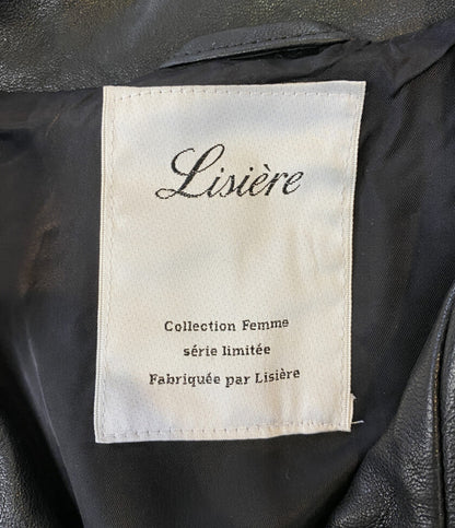 Lisiere リジエール ライダースジャケット ダブルライダース 25-010-560-5101-1-0　 レディース SIZE 34