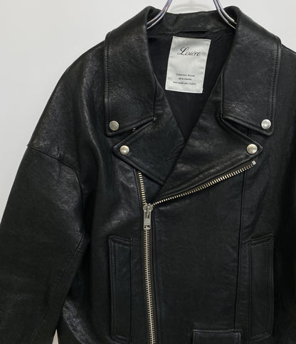 Lisiere リジエール ライダースジャケット ダブルライダース 25-010-560-5101-1-0　 レディース SIZE 34