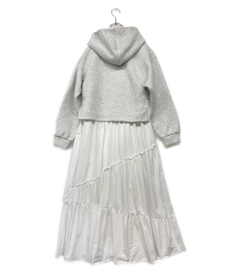 Her lip to 長袖ワンピース Trois Logo Docking Dress 1264305011 レディース SIZE S ハーリップトゥ