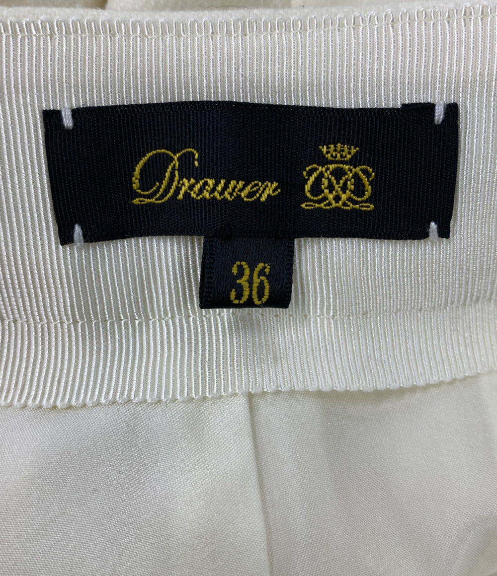 DROWER ドゥロワー タックパンツ ウール レディース SIZE 36
