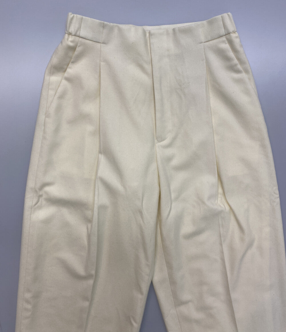 DROWER ドゥロワー タックパンツ ウール レディース SIZE 36