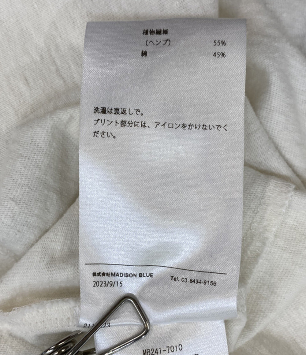 MADISONBLUE 半袖Ｔシャツ ヴィンテージ加工 リンガーT レディース SIZE 01(S) マディソンブルー