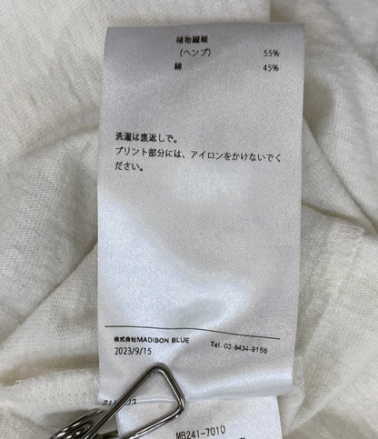 MADISONBLUE 半袖Ｔシャツ ヴィンテージ加工 リンガーT レディース SIZE 01(S) マディソンブルー