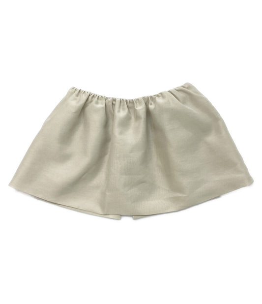美品 AMOMENTO アモーメント スカート SHIRRING ORGANZA BELT SKIRT レディース SIZE -