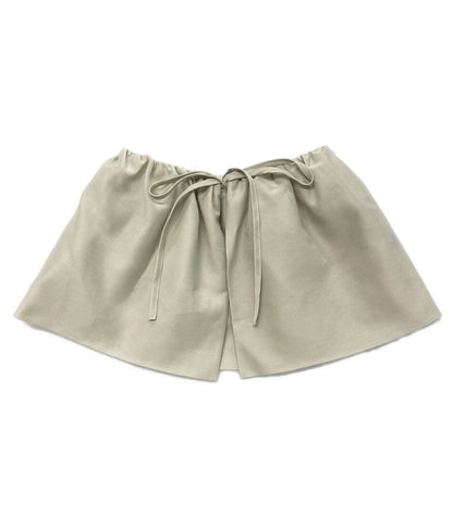 美品 AMOMENTO アモーメント スカート SHIRRING ORGANZA BELT SKIRT レディース SIZE -