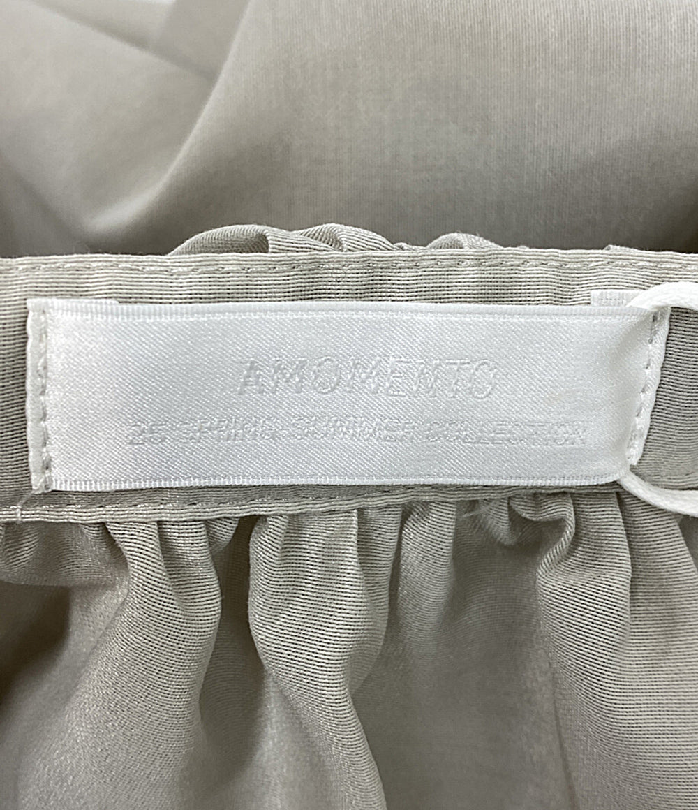 美品 AMOMENTO アモーメント スカート SHIRRING ORGANZA BELT SKIRT レディース SIZE -