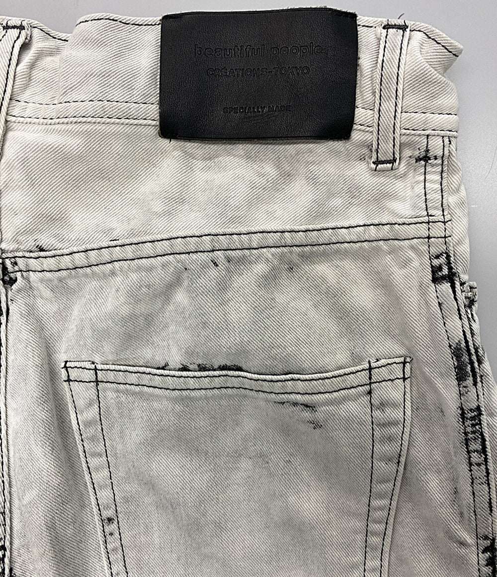 beautiful people 25ss カーブドデニムパンツ レディース SIZE 36 ビューティフルピープル