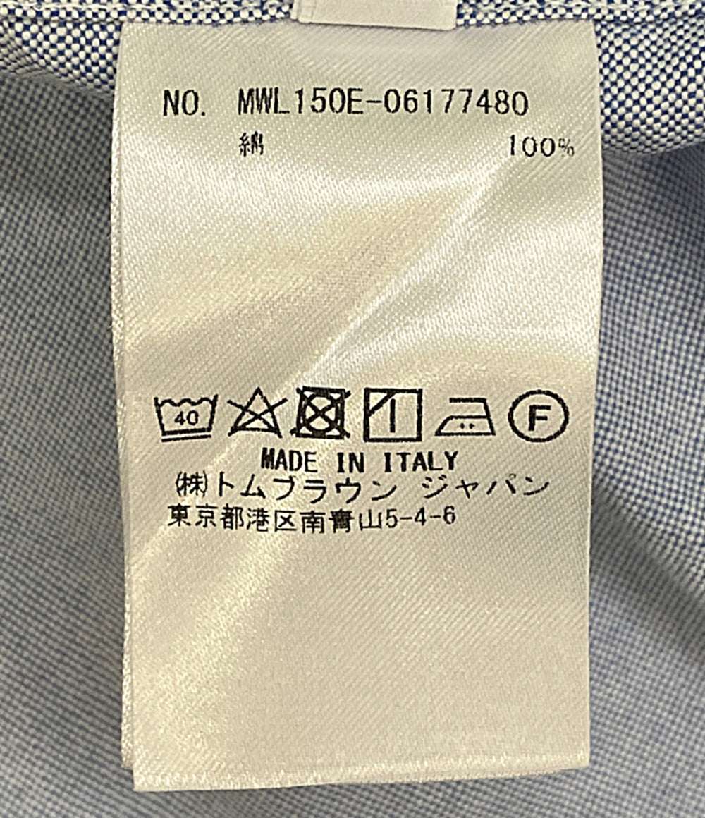 THOM BROWNE 長袖シャツ アームバンドオックスフォードシャツ ブルー MWL150E-06177480 メンズ SIZE 1 トムブラウン