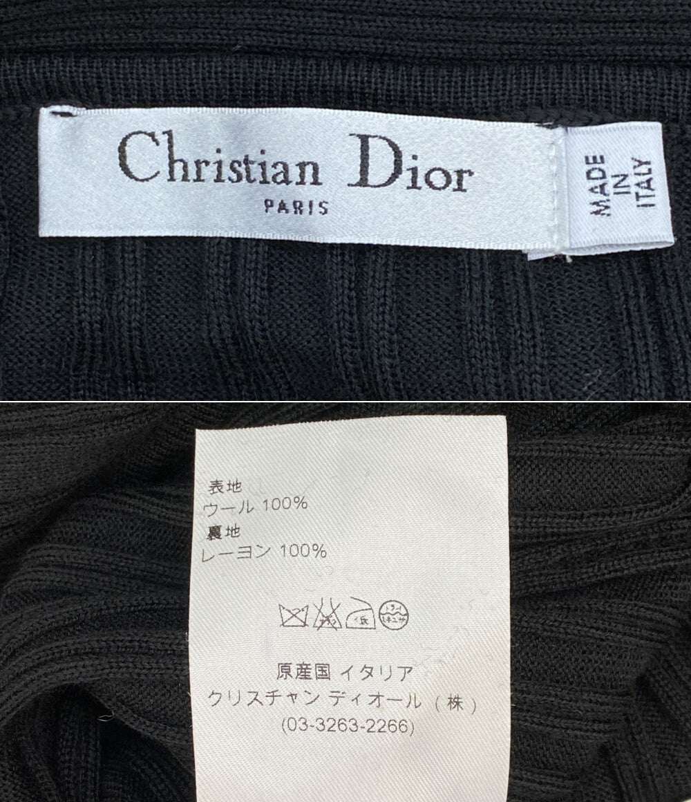 Christian Dior ニットリブワンピース 0A24647AM508 レディース SIZE 38 クリスチャンディオール