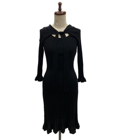 Christian Dior ニットリブワンピース 0A24647AM508 レディース SIZE 38 クリスチャンディオール