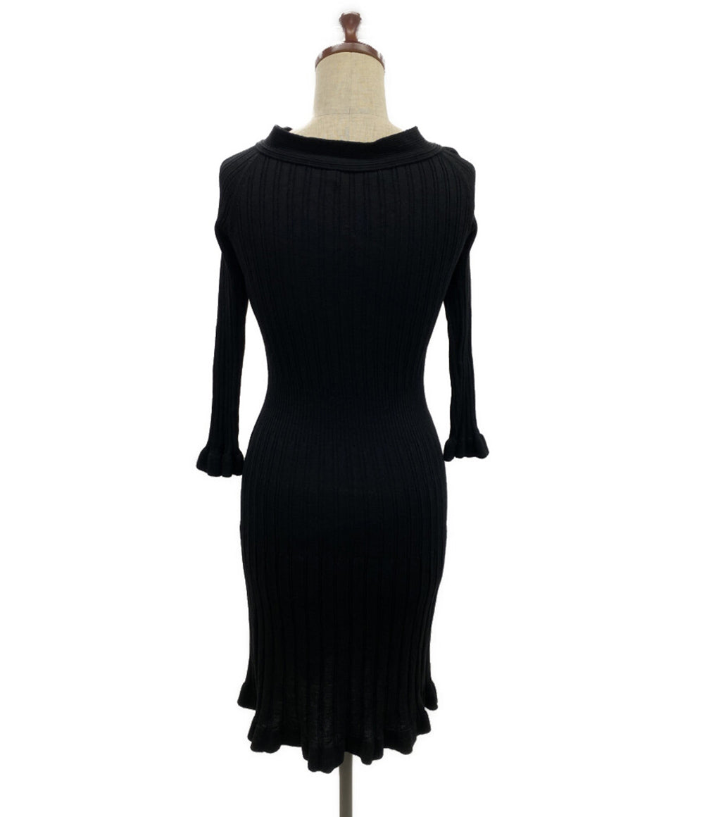 Christian Dior ニットリブワンピース 0A24647AM508 レディース SIZE 38 クリスチャンディオール