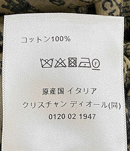 美品 Christian Dior 半袖ワンピース ブランドドゥパリ柄 351R81A3294 レディース SIZE 38 クリスチャンディオール