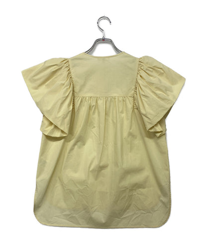 yori 半袖シャツ イエロー ウィングスリーブ YR2221-062SM レディース SIZE 36 ヨリ