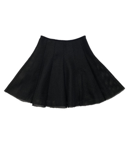 MONCLER スカート ブラック メッシュ 151-093-86515-00 レディース SIZE XS モンクレール