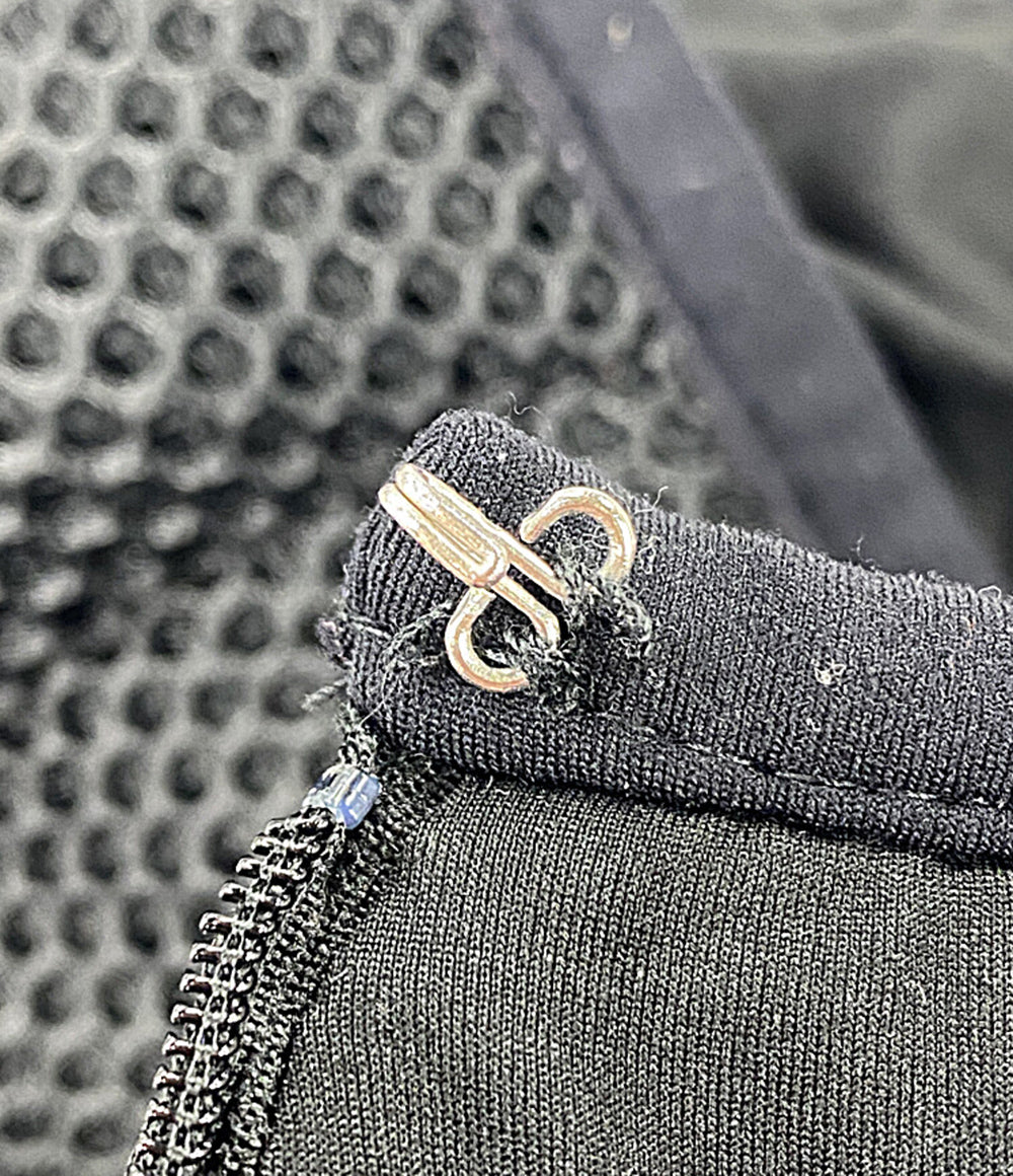 MONCLER スカート ブラック メッシュ 151-093-86515-00 レディース SIZE XS モンクレール