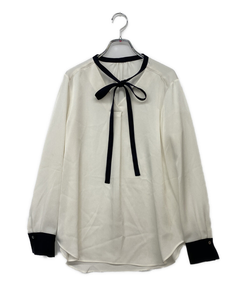 Mfil エムフィル バイカラーボウタイブラウス レディース SIZE 36