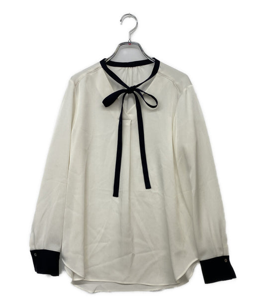 Mfil エムフィル バイカラーボウタイブラウス レディース SIZE 36