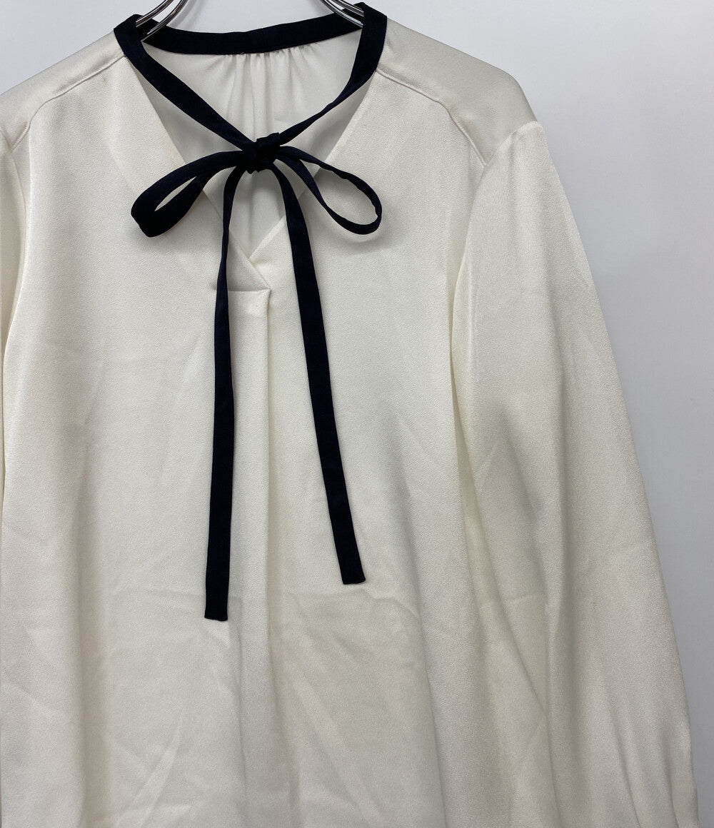 Mfil エムフィル バイカラーボウタイブラウス レディース SIZE 36