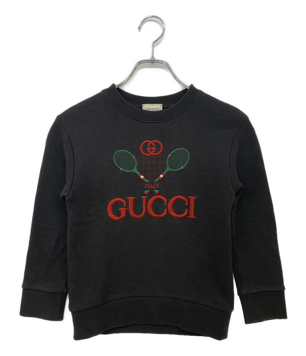GUCCI スウェット ブラック ピンクロゴ 25SS メンズ SIZE S グッチ