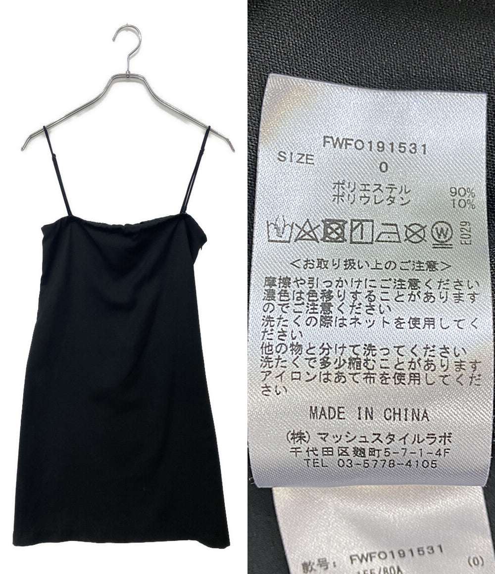 美品 FRAY I.D ノースリーブワンピース ブラック 19SS FWFO191531 レディース SIZE - フレイアイ・ディー