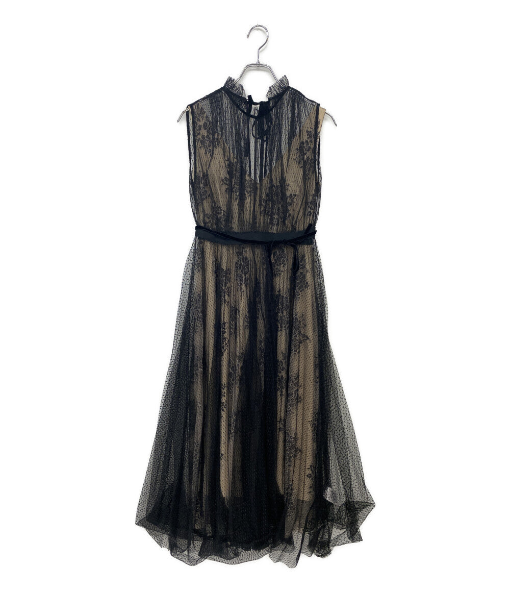 美品 FRAY I.D ノースリーブワンピース ブラック 19SS FWFO191531 レディース SIZE - フレイアイ・ディー