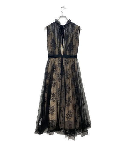美品 FRAY I.D ノースリーブワンピース ブラック 19SS FWFO191531 レディース SIZE - フレイアイ・ディー
