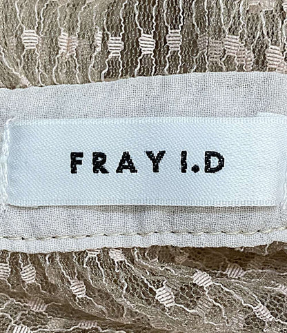 美品 FRAY I.D ノースリーブワンピース レース ベージュ FWFO191531 レディース SIZE 1 フレイアイ・ディー