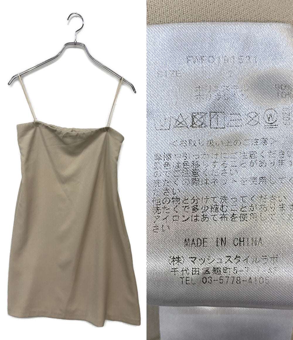 美品 FRAY I.D ノースリーブワンピース レース ベージュ FWFO191531 レディース SIZE 1 フレイアイ・ディー