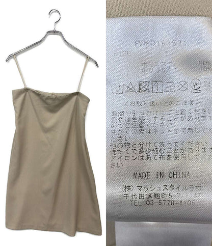 美品 FRAY I.D ノースリーブワンピース レース ベージュ FWFO191531 レディース SIZE 1 フレイアイ・ディー