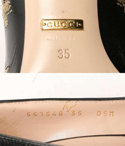 GUCCI GGマーモント パンプス Beeヒール 551548 レディース SIZE 35 グッチ