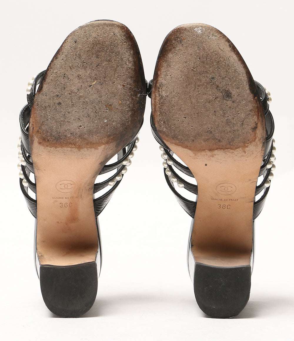 CHANEL パール付サンダル G35381 レディース SIZE 36C シャネル