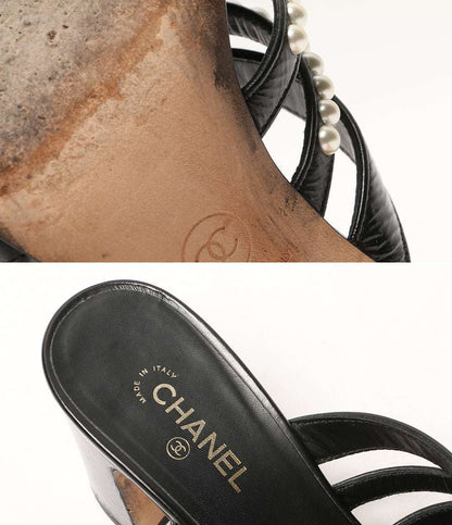 CHANEL パール付サンダル G35381 レディース SIZE 36C シャネル
