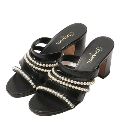 CHANEL パール付サンダル G35381 レディース SIZE 36C シャネル