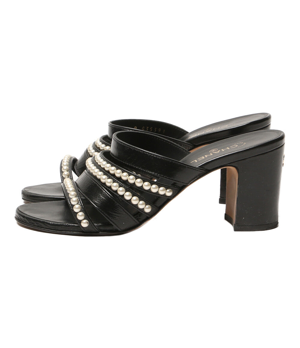 CHANEL パール付サンダル G35381 レディース SIZE 36C シャネル