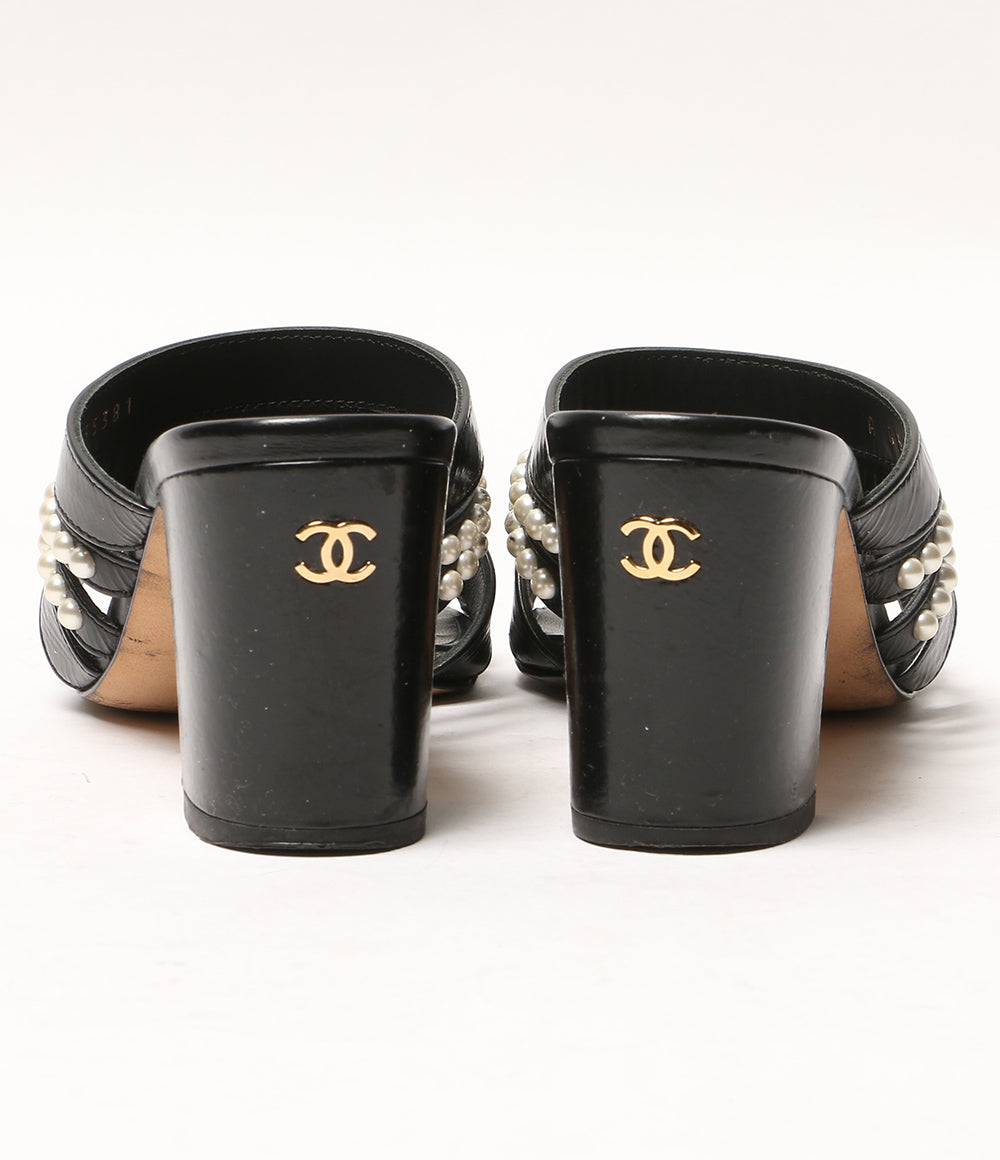 CHANEL パール付サンダル G35381 レディース SIZE 36C シャネル