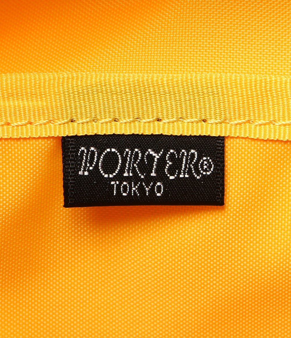 美品 PORTER リュック SIGNAL イエロー パッカブル メッシュポーチ付 メンズ ポーター