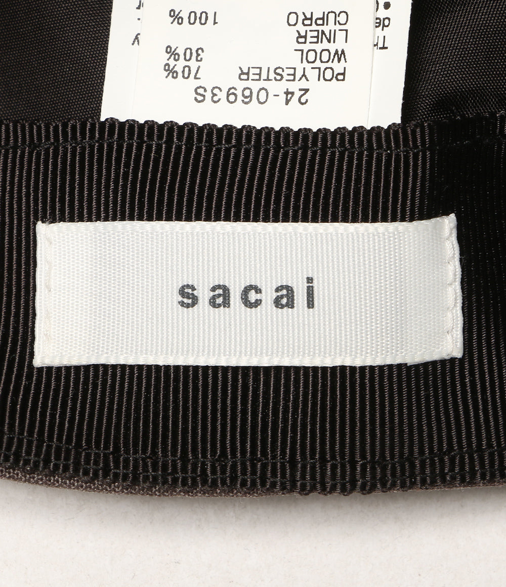 美品 sacai キャップ カーキ 24-0693S メンズ サカイ