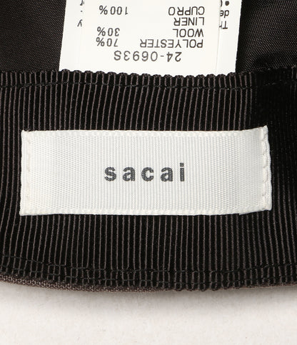 美品 sacai キャップ カーキ 24-0693S メンズ サカイ